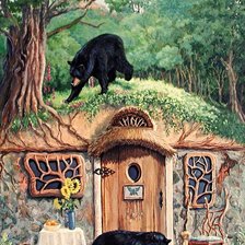 Схема вышивки «Дикие животные "Мишкин дом"»