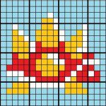 Схема вышивки «ёж»