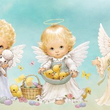 Схема вышивки «Ангелочки»