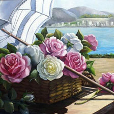 Схема вышивки «Забытый зонт»