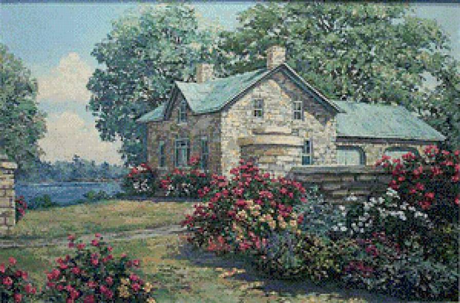 домик - пейзаж - предпросмотр