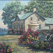 Схема вышивки «домик»