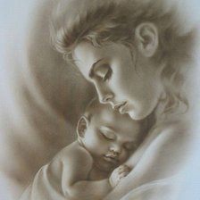 Схема вышивки «Серия "Мать и дитя"»