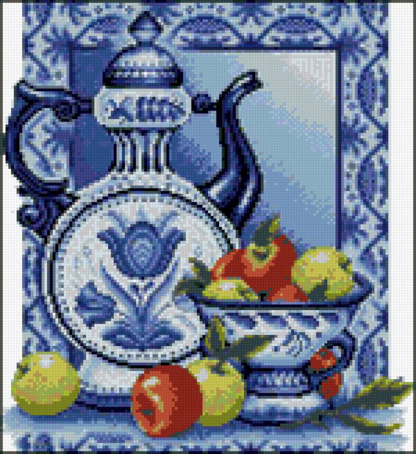 Натюрморт гжель-2 - предпросмотр