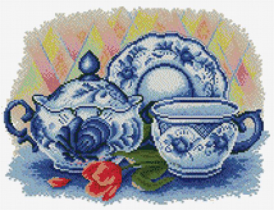 Натюрморт гжель - предпросмотр