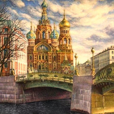 Схема вышивки «Серия "Соборы и храмы" Храм Спаса-на-Крови"»