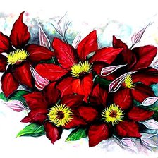 Схема вышивки «цветы»