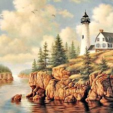 Схема вышивки «маяк»