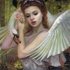 Схема вышивки «с лебедем»