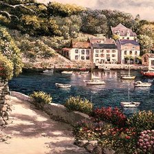 Схема вышивки «Морской пейзаж»