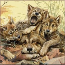 Схема вышивки «Папина озорники»