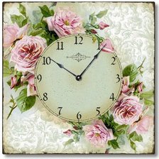 Схема вышивки «Часы»