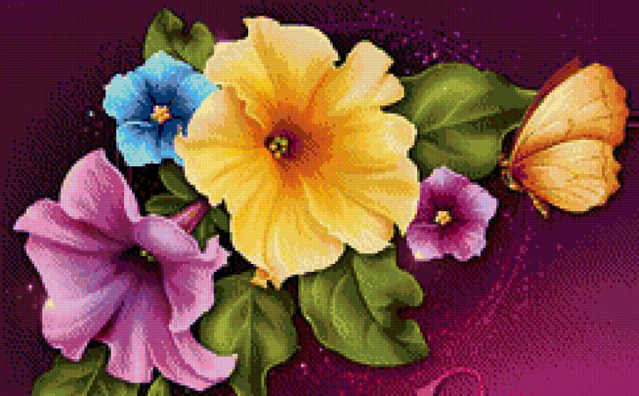 №986294 - узоры, подушка, цветы - предпросмотр