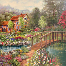 Схема вышивки «Серия "Пейзажи"»