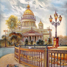 Схема вышивки «Серия "Соборы и храмы" Исаакиевский собор"»