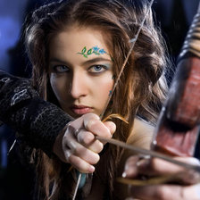 Схема вышивки «воин леса»