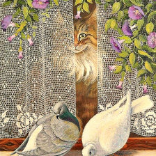 Схема вышивки «Серия "Домашние любимцы" Голуби"»