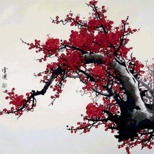 Схема вышивки «сакура»