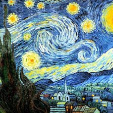 Схема вышивки «Звездная ночь»