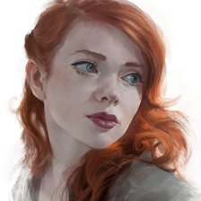 Схема вышивки «рыжая»