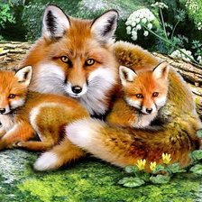 Схема вышивки «в мире животных»