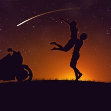 Схема вышивки «вместе»