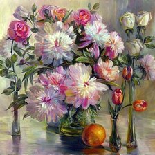 Схема вышивки «Цветы»