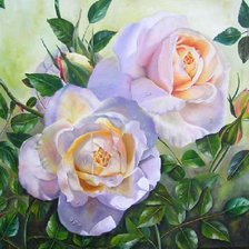 Схема вышивки «розы»