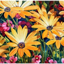 Схема вышивки «цветы»