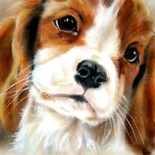 Схема вышивки «щеночек»