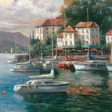 Схема вышивки «Tan Chun - Going Ashore»