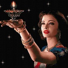 Схема вышивки «светлината на бога»