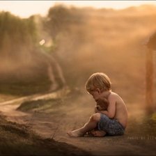 Схема вышивки «у дороги(детство в деревне)»