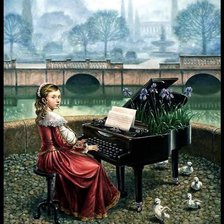 Схема вышивки «Игра на природе»