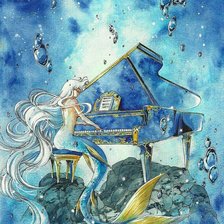 Схема вышивки «Сапфировый дождь»