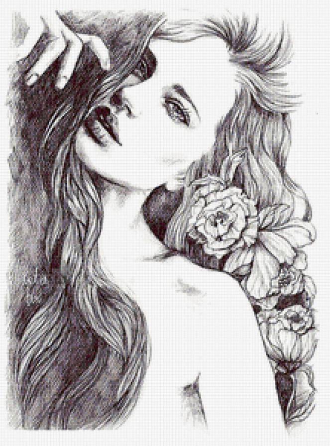 женский образ - женщина, классика, красота, образ, девушка, портрет, живопись - предпросмотр