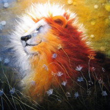 Схема вышивки «Лёва»