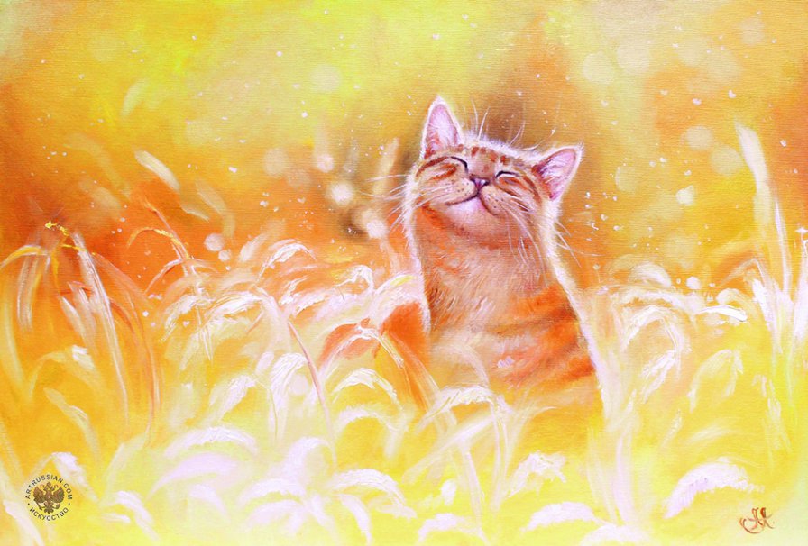 Котейка - солнечный, котенок, кот - оригинал