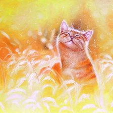 Схема вышивки «Котейка»