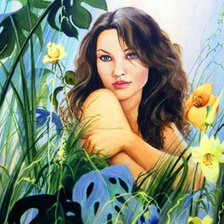 Схема вышивки «на лугу в цветах»