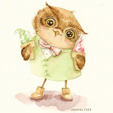 Схема вышивки «Совенок»