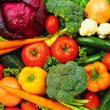 Схема вышивки «овощи для кухни»