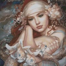 Схема вышивки «Русалочка»