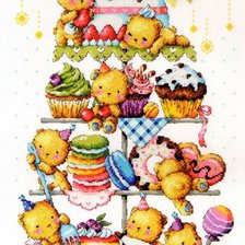 Схема вышивки «Мишки»