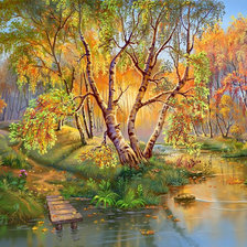 Схема вышивки «осень»