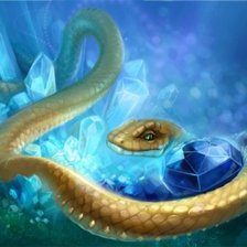 Схема вышивки «змея»