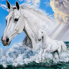 Схема вышивки «Серия "Лошади, кони"»