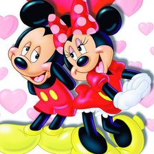 Схема вышивки «Микки и Мини»