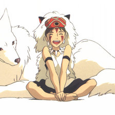 Схема вышивки «Принцесса Мононоке»