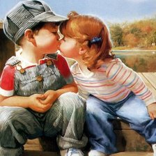 Схема вышивки «Дети»